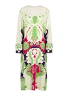 Valentino Printed Silk-crepe Midi Dress In Multicoloured
