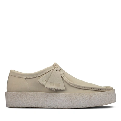 Clarks Wallabe Cup Ivory White Leather Loafer - Wallabe Cup