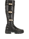 MADISON.MAISON BUCKLE DETAIL KNEE-HIGH BOOTS