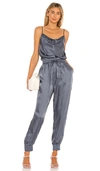 Cinq À Sept Finnley Twill Jumpsuit In Shadow