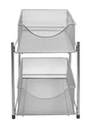 Sorbus 2 Tier Organizer Baskets With Drawers In Silver
