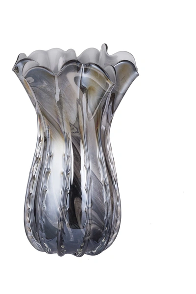 R16 Home Tall Svirla Blown-glass Vase In Multi
