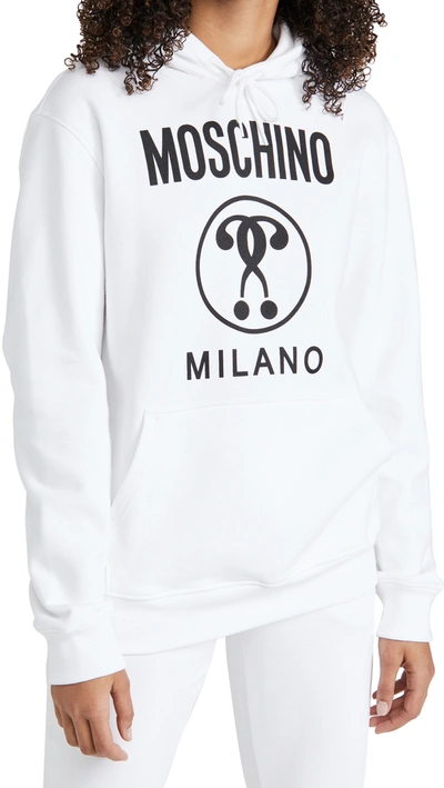 Moschino Sweatshirt In Fantasy Print White