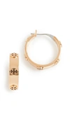 Tory Burch Miller Goldtone Hoop Earrings In Tory Gold