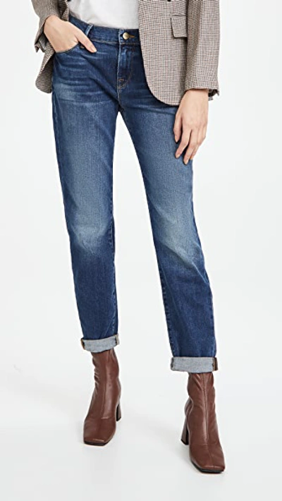 Frame Le Garcon Cropped Mid-rise Slim-leg Jeans In Dublin