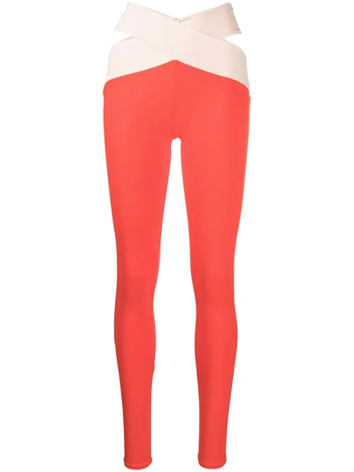 Live The Process Orion Colour-block Leggings In Red