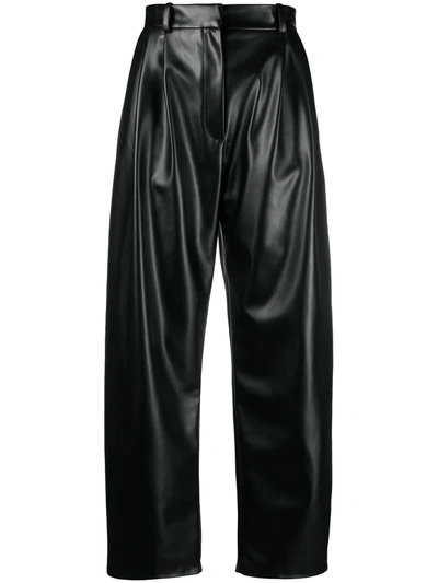 A.w.a.k.e. Aw21 Trousers With Front Pleats In Black