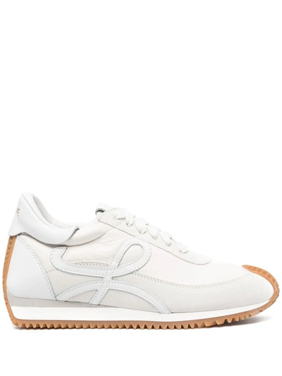 Loewe Low-top Sneakers With Contrast Rubber Sole In White