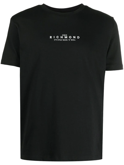 John Richmond Logo Crew-neck T-shirt In Black
