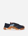 DOLCE & GABBANA PATCHWORK DENIM NS1 SLIP-ON SNEAKERS