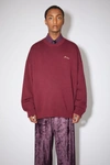 Acne Studios Crew Neck Sweater Cherry Red In Crew Neck Sweater