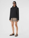 Burberry Marsett Icon Striped Silk Shorts In Archive Beige