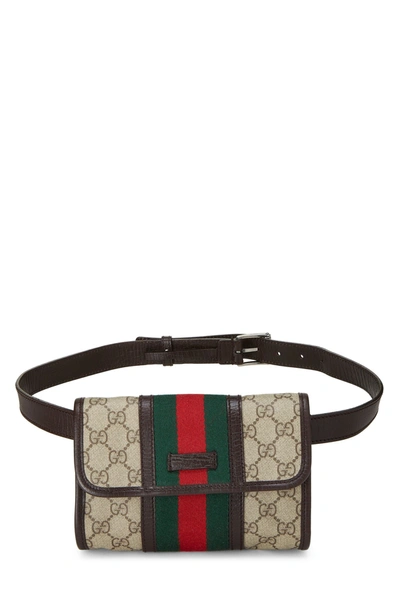 Pre-owned Gucci Original Gg Supreme Web Belt Bag