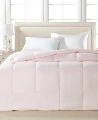 Royal Luxe Color Hypoallergenic Down Alternative Light Warmth Microfiber Comforter, Full/queen, Exclusively At In Pink