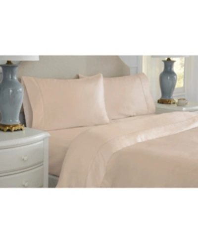 Pointehaven 525 Thread Count King Sheet Set Bedding In Champagne