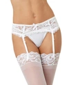DREAMGIRL WOMEN'S SEXY AND DELICATE SCALLOPED LACE LINGERIE GARTER BELT