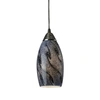 Elk Lighting Galaxy 1-light Pendant In Smoke And Satin Nickel Finish In Silver