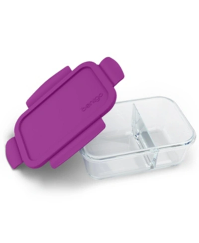 Bentgo Small Divided Glass Food Storage Container In Purple