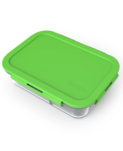 Bentgo Large Divided Glass Food Storage Container, Blue In Green