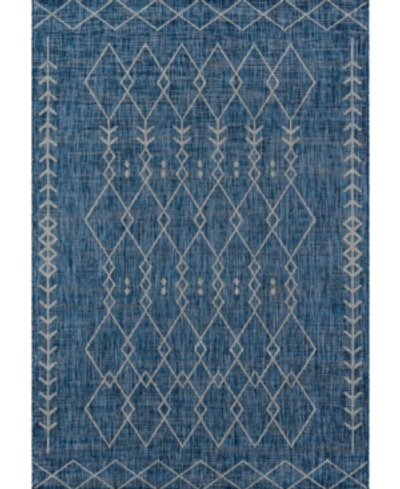 Novogratz Collection Novogratz Villa Vi-08 Blue 2'7" X 7'6" Outdoor Area Rug