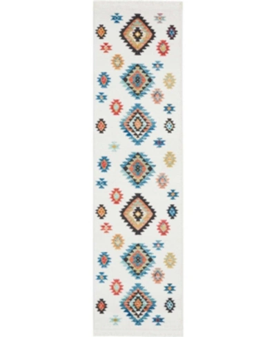 Nourison Navajo Nav07 White 2'2" X 7'9" Runner Rug