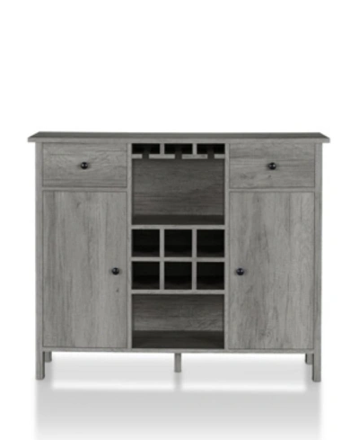 Furniture Of America Corrinna 6-bottle Wine Cabinet In Gray
