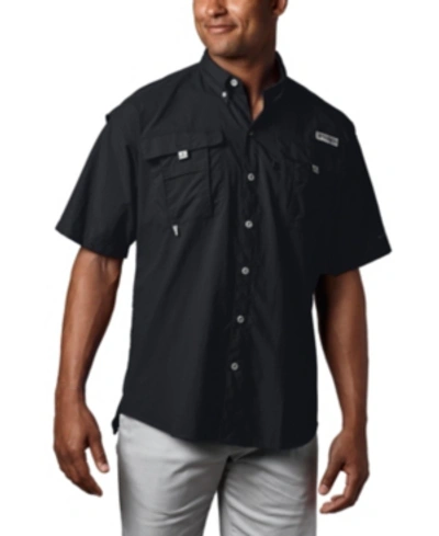 Columbia Pfg Men's Bahama Ii Upf-50 Quick Dry Shirt In Black