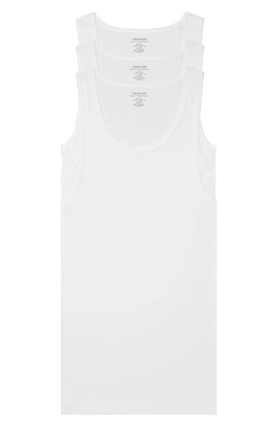 Calvin Klein Ultrasoft Stretch Modal Solid Tank In White