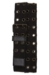 ALLSAINTS GROMMET WEBBED BELT,AS400082