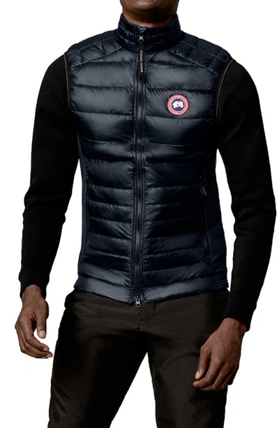 Canada Goose Hybridge Lite 800 Fill Power Down Vest In Atlantic Nvy-bleu Mar Atlan