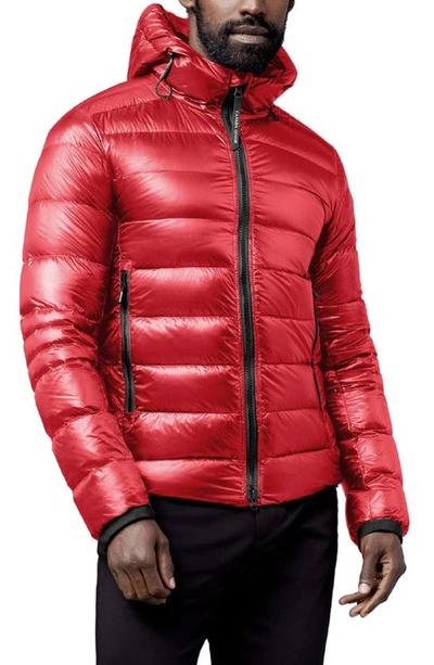 Canada Goose Crofton Water Resistant Packable Quilted 750-fill-power Down Jacket In Red