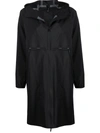 MONCLER MID-LENGTH HOODED COAT