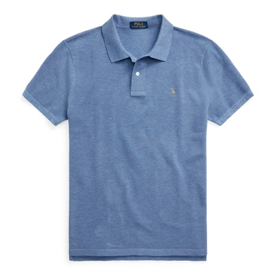 Ralph Lauren The Luxe Knit Polo Shirt In Lattice Blue Heather | ModeSens