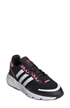 Adidas Originals Adidas Women's Originals Zx 1k Boost Casual Shoes In Core Black/ Ftwr White/ Rose