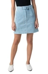 AKRIS PUNTO A-LINE DENIM SKIRT,353600098117071