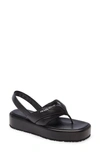 PRADA LOGO PLATFORM SLINGBACK SANDAL,1YZ042 038F 03599