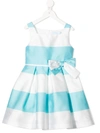 ABEL & LULA STRIPED BOW-DETAIL DRESS