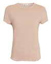 Frame Easy True Organic Linen T-shirt In Beige