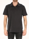 James Perse Supima Cotton-jersey Polo Shirt In Blue