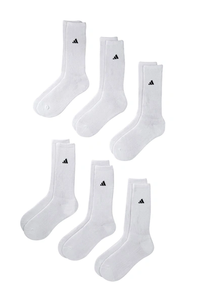 Adidas Originals Crew Cut Athletic Socks In White