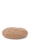 Portolano Solid Cashmere Beret In Heather Copper