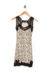Honeydew Intimates Ahna Lace Trim Chemise In Heart Leopard