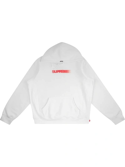 Supreme Motion Logo Hoodie In White