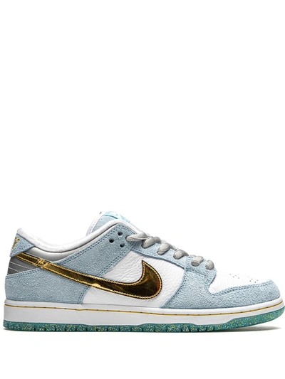 Nike Sb Dunk Low Pro Trainers In White