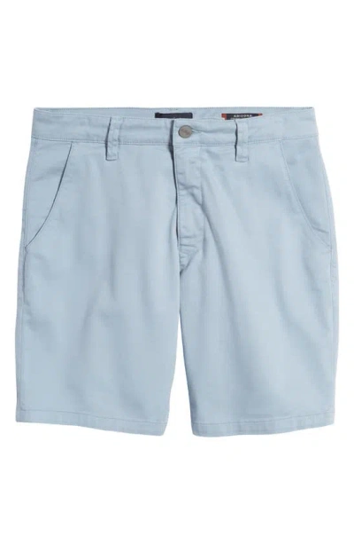 34 Heritage Arizona Coolmax® Slim Fit Flat Front Chino Shorts In Faded Denim Summer