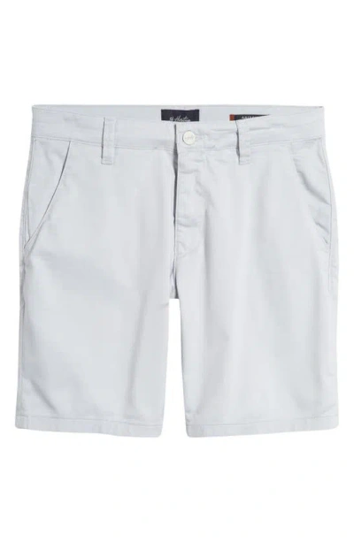 34 Heritage Arizona Coolmax® Slim Fit Flat Front Chino Shorts In Gray Dawn Coolmax