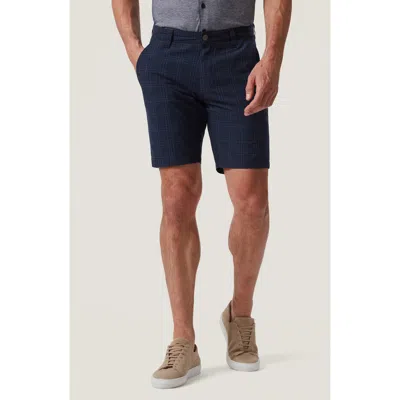 34 Heritage Arizona Seersucker Shorts In Navy Seersucker Kona