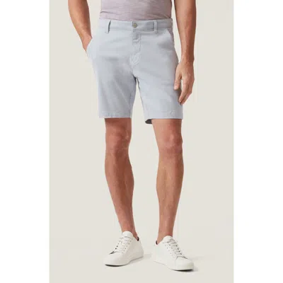 34 Heritage Arizona Slim Fit Flat Front Chino Shorts In Light Blue Twill