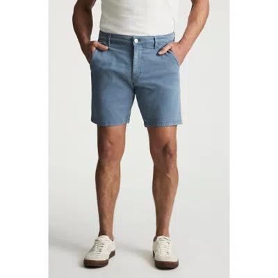 34 Heritage Arizona Slim Fit Flat Front Twill Chino Shorts In Blue
