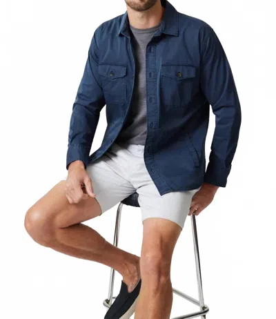 34 Heritage Arizona Slim-fit Short In Gray Dawn Coolmax In Blue